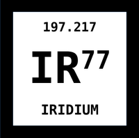 IR - IRIDIUM - platin metal iridium